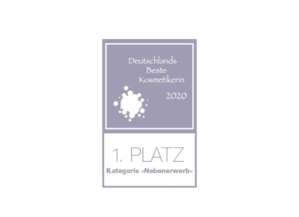 Logo 1. Platz Wettbewerb Beste Kosmetikerin 2020