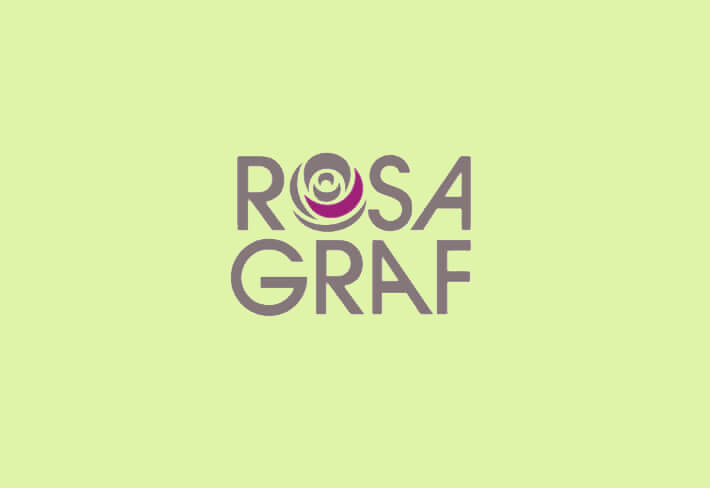 Das Logo von Rosa Graf, eine der Kosmetik-Marken im PRODERMIS Kosmetikstudio Karlsruhe