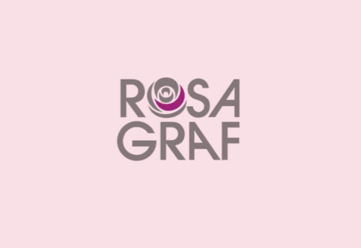 Das Logo von Rosa Graf, eine der Kosmetik-Marken im PRODERMIS Kosmetikstudio Karlsruhe